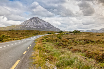 View over the Errigal Mountain and the Landscape