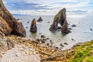 Crohy Head Sea Arch and Sea Stacks in County Donegal, Ireland