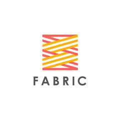 Vector logo design template for shop fabric, knitting, textile.