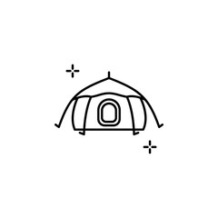 Tent, spanish icon. Element of spanish thin line icon