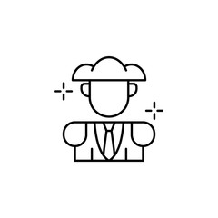 Bullfighter, spanish icon. Element of spanish thin line icon