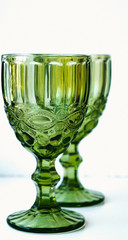 empty glass isolated on white background