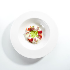 Tuna with Kohlrabi and Celery Dressing with Lime