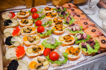  Delicious seafood canapes catering at event