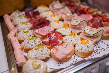  Delicious canapes catering at event