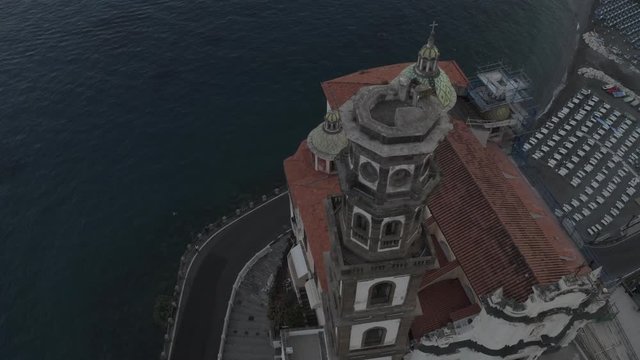 Aerial Atrani Campanile 4k 10Bit H265