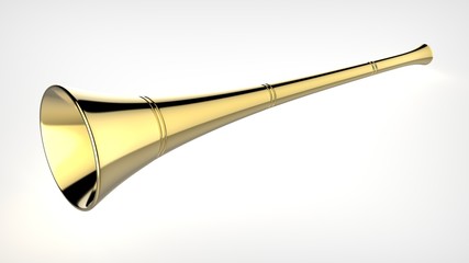 Obraz na płótnie Canvas Trumpet Vuvuzela Horn Golden Revelation