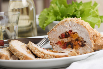 turkey stuffed with dried fruit