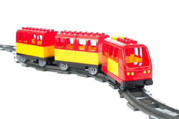 Toy Train isolated on white