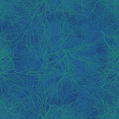 Abstract structure seamless pattern, coral network web, vector surface design