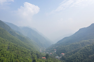 Fototapeta premium view of mountains