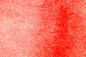 .Watercolor red background on paper. Abstract illustration.