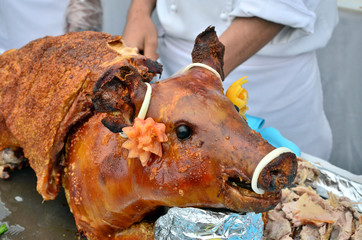 gebratenes Spanferkel