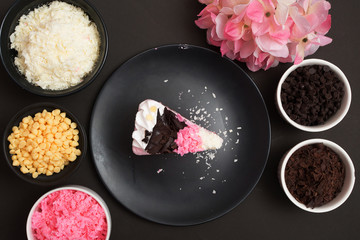 piece of cake,Chocolate and Strawberry cake