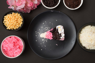 piece of cake,Chocolate and Strawberry cake