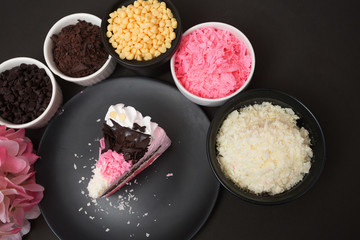 piece of cake,Chocolate and Strawberry cake