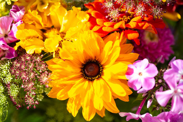 Herbststrauß in einer Vase