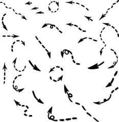  black arrows