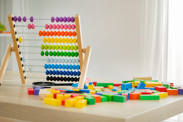 abacus on white background, no people 