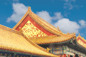 Ornate Roof, Forbidden City Beijing China