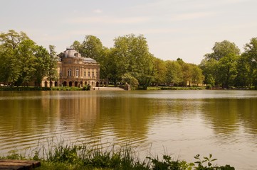 Ludwigsburg - Blick auf Schloß Monrepos - öffentlicher Park