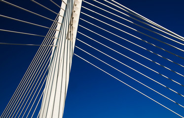 Fototapeta premium Abstract representation of a bridge detail.
