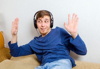 Young Man in Headphones