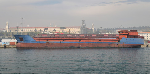 Fototapeta premium Cargo Ship in Port