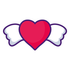 cute heart love icon vector ilustration