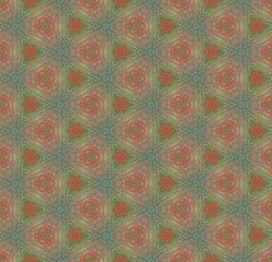 Kaleidoscope style, seamless abstract  line geometry simple pattern background.