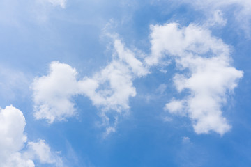 Blue sky background with clouds