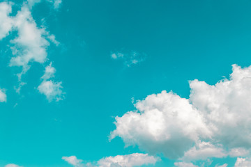 Fototapeta na wymiar Blue sky background with clouds.