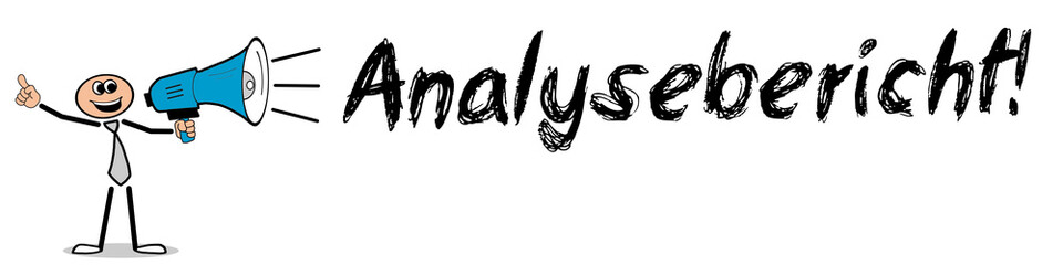 Obraz premium Analysebericht! 