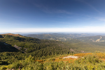 Obraz premium View from Diablak Mountain, wide angle landscape