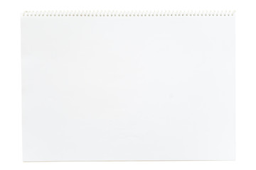 top view blank white paper for art,empty note book