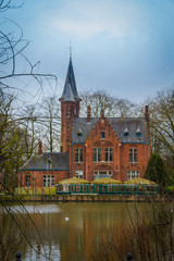 Fototapeta na wymiar Minnewater Lake in Brugges