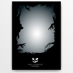 Dark template frame for Halloween.
