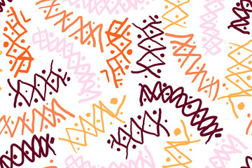 Fun colorful abstract seamless vector pattern