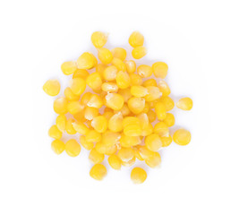Sweet corn isolated on white background