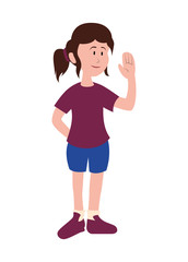 young man avatar character vector illustration