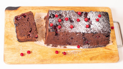 brown cupcake and berries