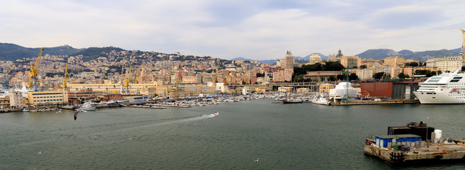 Port at Genoa Italy