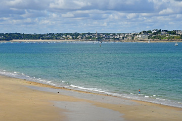 Saint Malo; France - july 28 2019 : picturesque city in summer