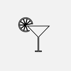cocktail drink vector icon illustration icon