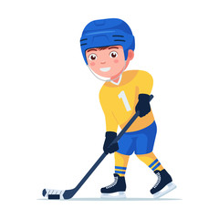 Small child plays professional hockey