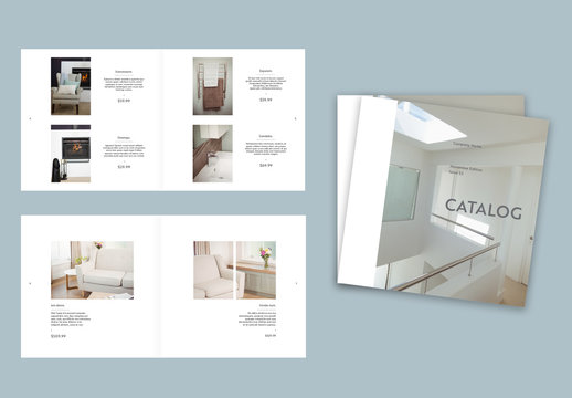 Minimalist Square Catalog Layout