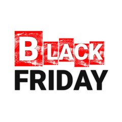 Black friday banner. Painted with dry dirty brushes