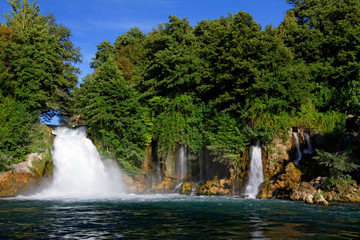 Obraz premium Waterfall in Krka National Park, Croatia
