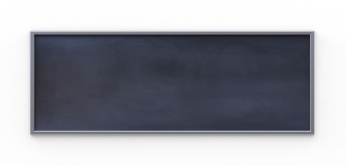 Obraz premium Empty black board (chalkboard) isolated on white - 3D rendering