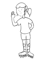 beautiful woman avatar character vector illustration